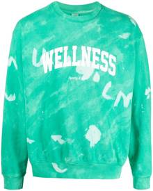 Sporty & Rich Wellness tie-dye sweatshirt - Green