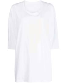 Y's Block-print cotton T-shirt - White