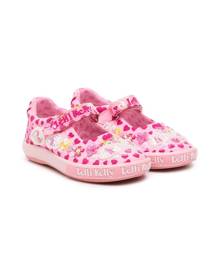 Lelli Kelly Dolly heart-print sequinned ballerina shoes - Pink