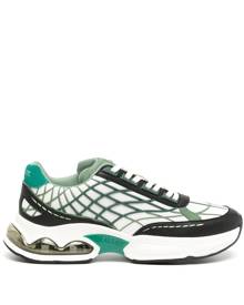 Mallet multi-panel lace-up sneakers - Green