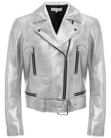 JW Anderson metallic-effect biker jacket - Silver