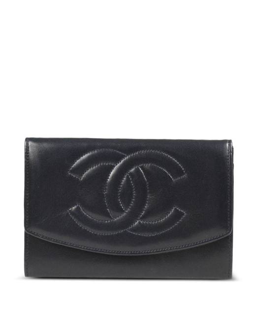 CHANEL Pre-Owned Embossed Logo Wallet Crossbody Bag - Farfetch