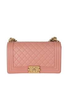 CHANEL Pre-Owned 2017-2018 medium Boy Chanel shoulder bag - Pink