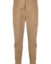 DONDUP Jenny slim-cut cotton cargo pants - Neutrals