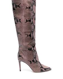 Paris Texas 90mm crocodile-embossed boots - Purple