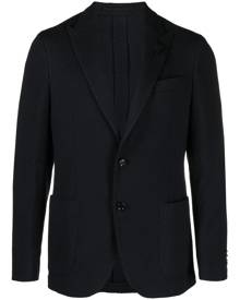 Lardini single-breasted tweed blazer - Blue