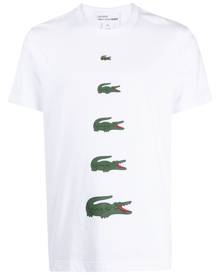 Comme Des Garçons Shirt x Lacoste logo-print T-shirt - White