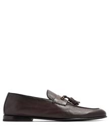 Barrett tassel-detail leather loafers - Brown