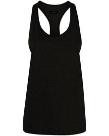 There Was One drop-armhole racerback tank top - Grey
