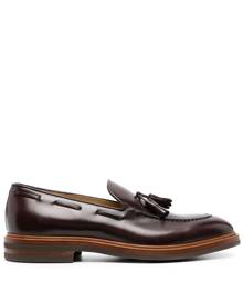 Brunello Cucinelli tassel-detail leather loafers - Brown