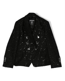 Balmain Kids double-breasted blazer - Black