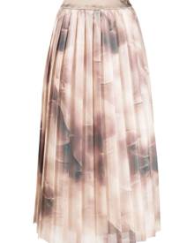 Peserico pleated organza midi skirt - Neutrals