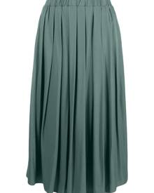 Peserico pleated twill midi skirt - Green