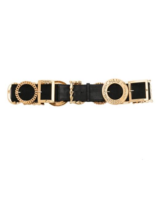 Chanel Women's Logo Buckle Belts - Clothing