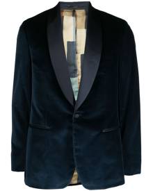 Paul Smith single-breasted velvet blazer - Blue