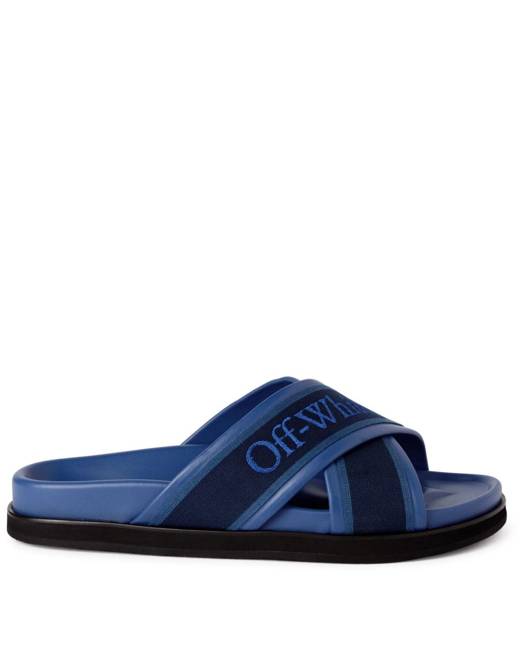 Off white grey slides hot sale