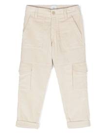 Eleventy Kids corduroy panelled cargo trousers - Neutrals