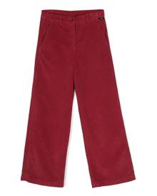 Aspesi Kids corduroy straight-leg trousers - Red