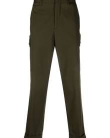 ETRO Pegaso-motif cropped cargo trousers - Green