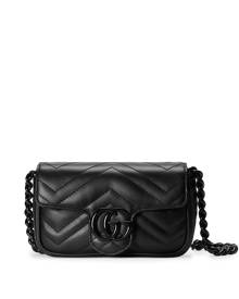 Gucci GG Marmont leather belt bag - Black