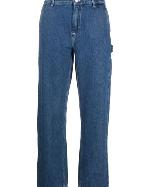 Carhartt WIP wide leg relaxed denim jeans in dark indigo