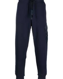 Armani Exchange cargo-pocket cotton blend track pants - Blue