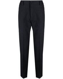 BOSS logo-patch tapered trousers - Black