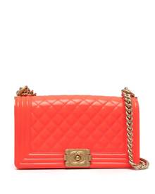 CHANEL Pre-Owned 2016-2017 medium Chanel Boy shoulder bag - Orange