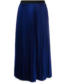 Armani Exchange pleated midi skirt - Blue