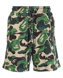 A BATHING APE® Art Camo-print track shorts - Green