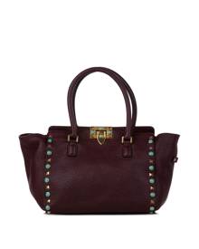 Valentino Garavani Pre-Owned Rockstud leather tote bag - Red