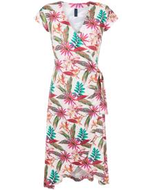 Lygia & Nanny Falcão botanical-print wrap dress - Multicolour