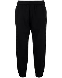 Emporio Armani elasticated-waist tapered trousers - Blue