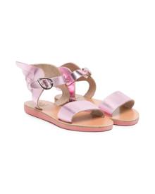 ANCIENT GREEK SANDALS KIDS Little Ikaria metallic sandals - Purple