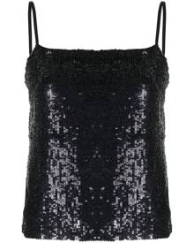 P.A.R.O.S.H. sleeveless sequin-embellished top - Blue