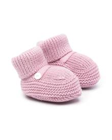 Little Bear slip-on knitted slippers - Pink