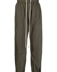 DOMREBEL Relaxed logo-tape track pants - Green