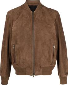 Salvatore Santoro suede bomber jacket - Brown