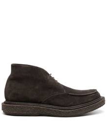 Officine Creative round-toe suede boots - Brown