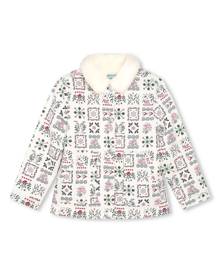 Kenzo Kids graphic-print denim jacket - White