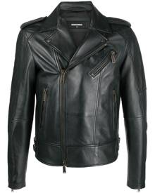 Dsquared2 lambskin biker jacket - Green