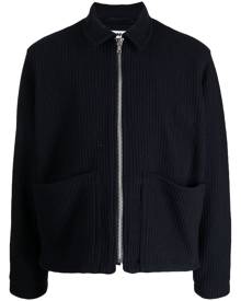 YMC Bay City zip-up bomber jacket - Blue