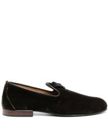 TOM FORD Nicolas tassel-detail velvet loafers - Brown