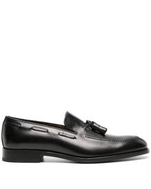 Fratelli Rossetti tassel-detail polished leather loafers - Black