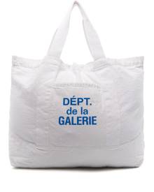 GALLERY DEPT. logo-print cotton tote - White