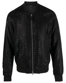 TOM FORD Wave jacquard bomber jacket - Black