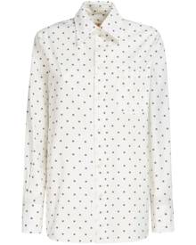 Marni polka dot-print poplin shirt - White