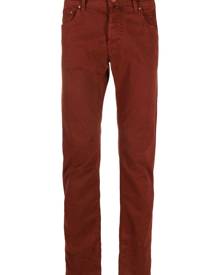 Jacob Cohën logo-patch cotton tapered trousers