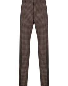 Paul Smith checked tailored wool trousers - Brown