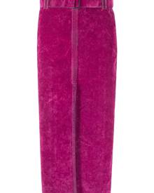 Sunnei belted cotton midi skirt - Pink